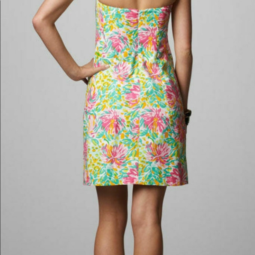 Lilly Pulitzer Keetan Strapless Dress in Classic White Little Lilet 0 - Picture 2 of 9